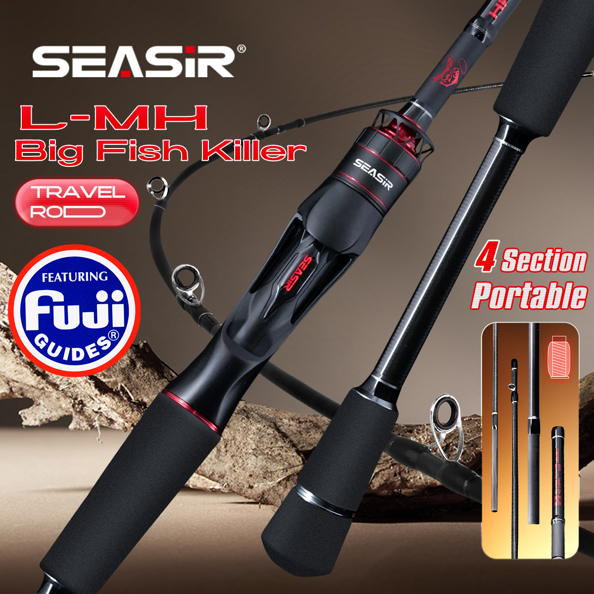 Kastking Reel Zephyr - Seasir salminus xf m/mh vara de