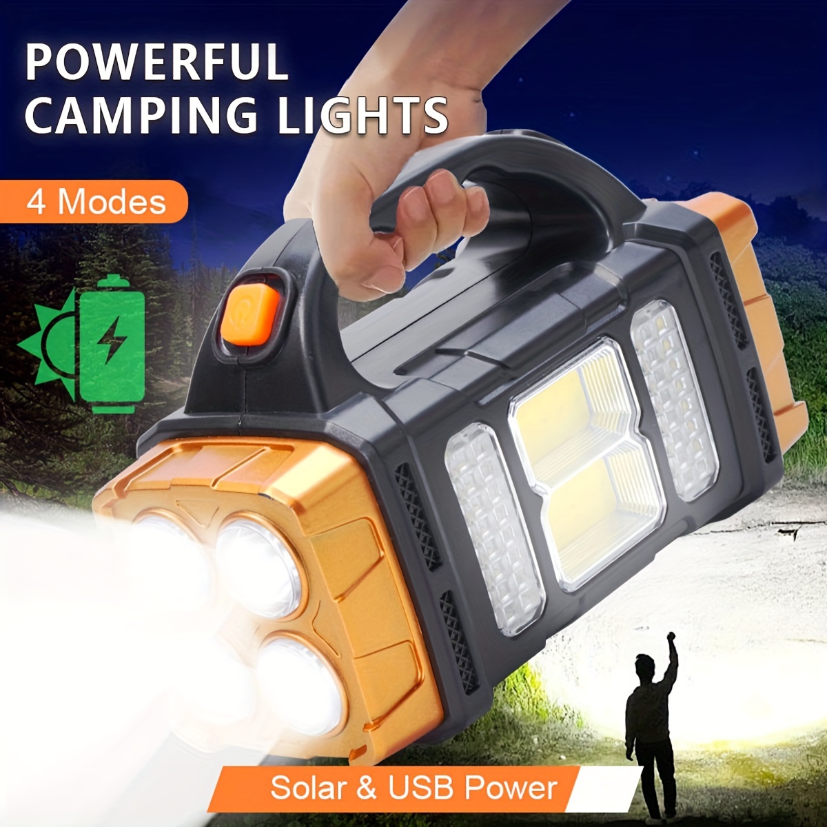 Nova Lanterna LED Solar Recarr - Fishing Light avaliação e preço